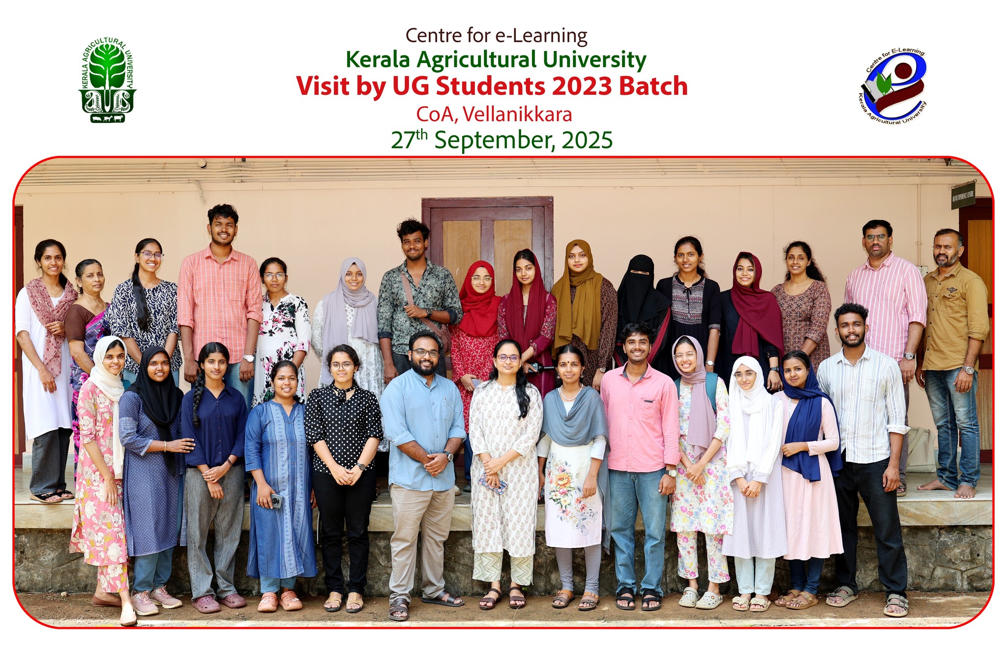 UG 2023 batch students - CoA, Vellanikkara